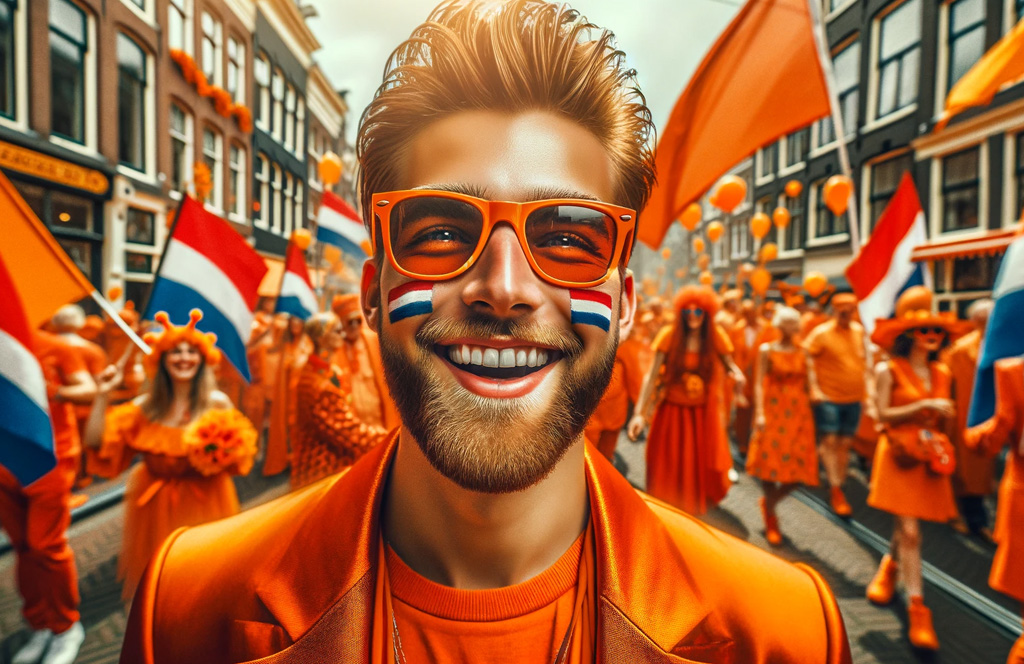 Amsterdam Cafe Unveils Kings Day Mural: A Tribute To Marjolein Faber's Ribbon Gate Amsterdam Cafe Unveils Kings Day Mural: A Tribute To Marjolein Faber's Ribbon Gate