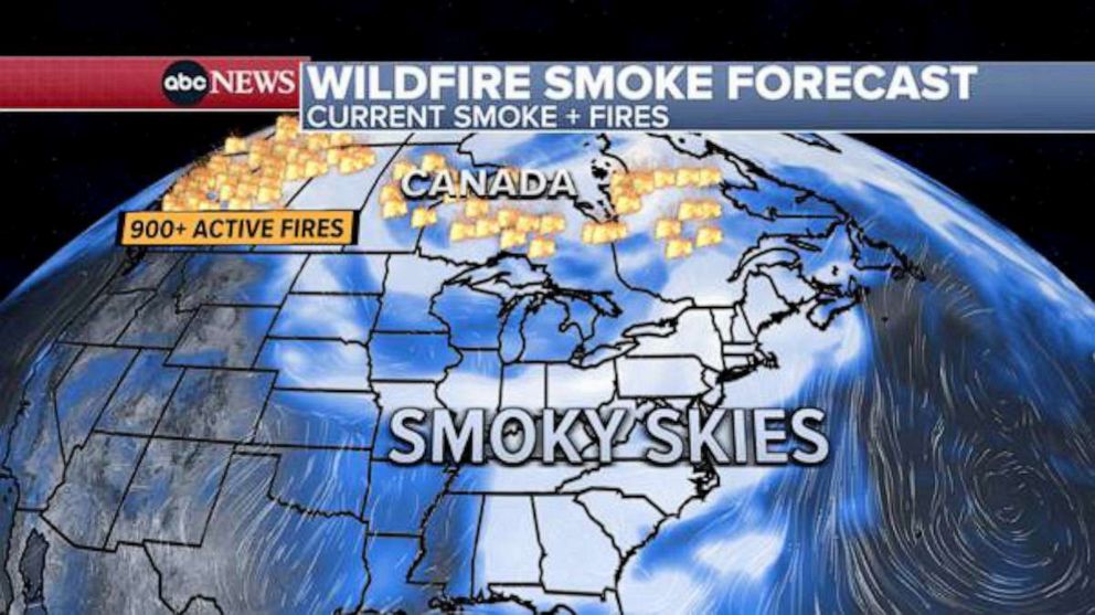 Canadian Wildfire Smoke: 3°C New York Cooling And Toxic Air Trapping Canadian Wildfire Smoke: 3°C New York Cooling And Toxic Air Trapping