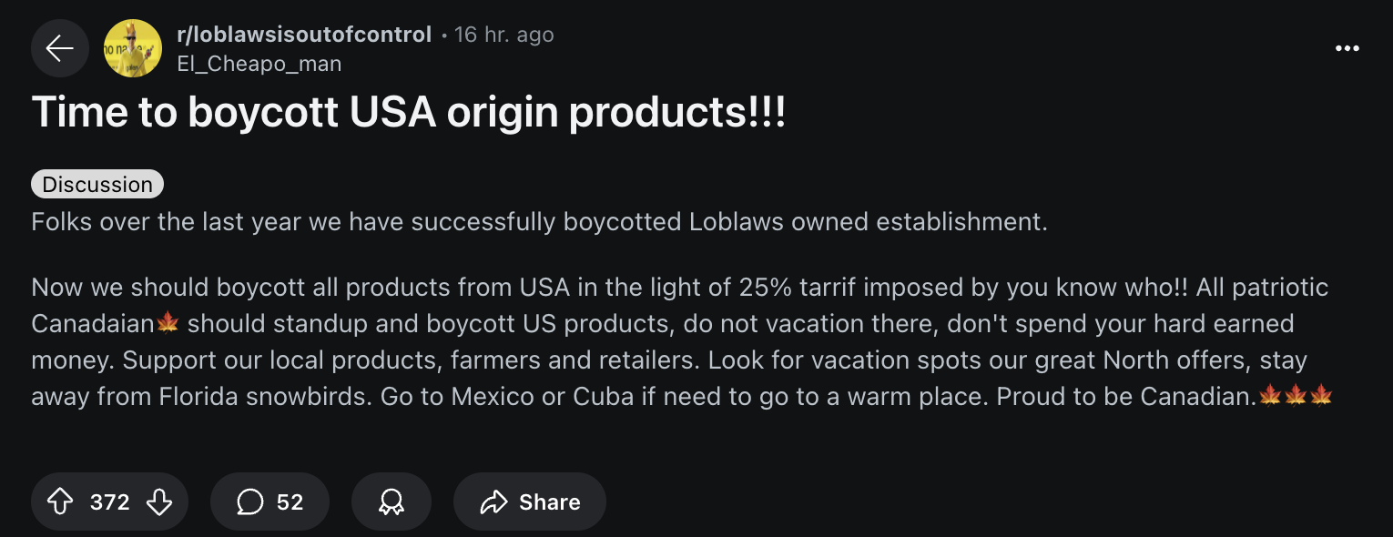 Canadians Boycotting The US: What It Means For Travelers Canadians Boycotting The US: What It Means For Travelers