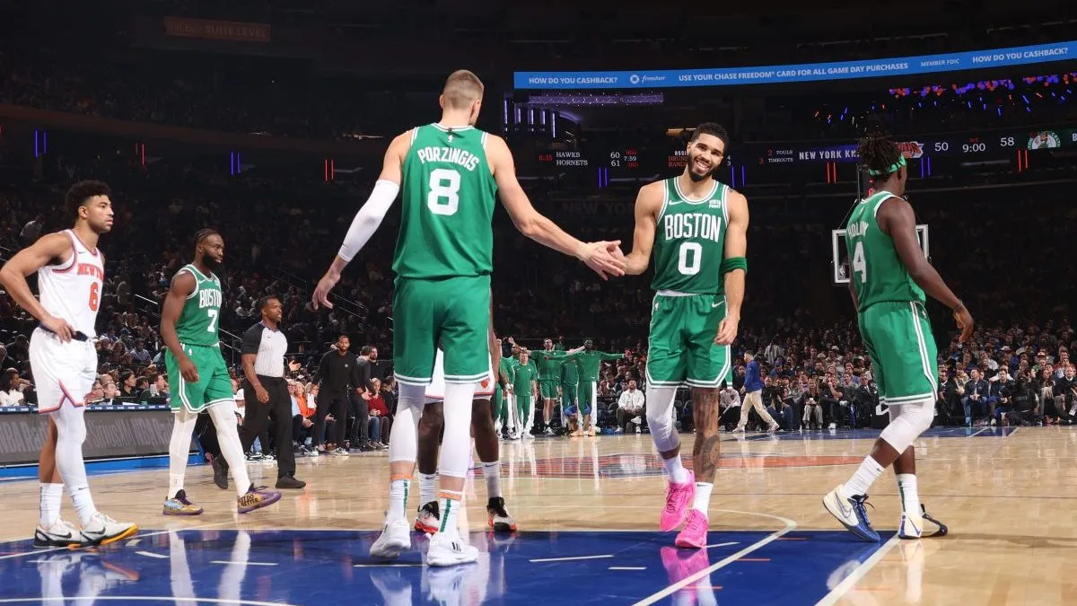 Celtics' Tatum Credits Knicks' Strong Game 1 Performance Celtics' Tatum Credits Knicks' Strong Game 1 Performance