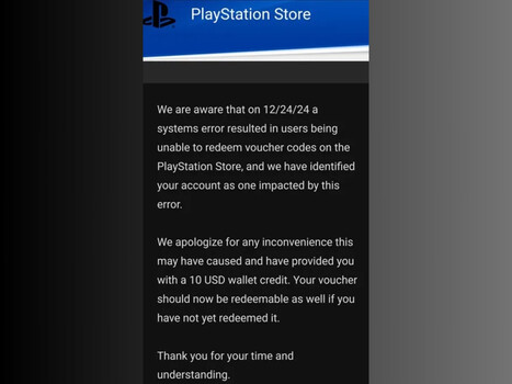 Compensation For PlayStation Christmas Voucher Glitch: Free Credit From Sony Compensation For PlayStation Christmas Voucher Glitch: Free Credit From Sony