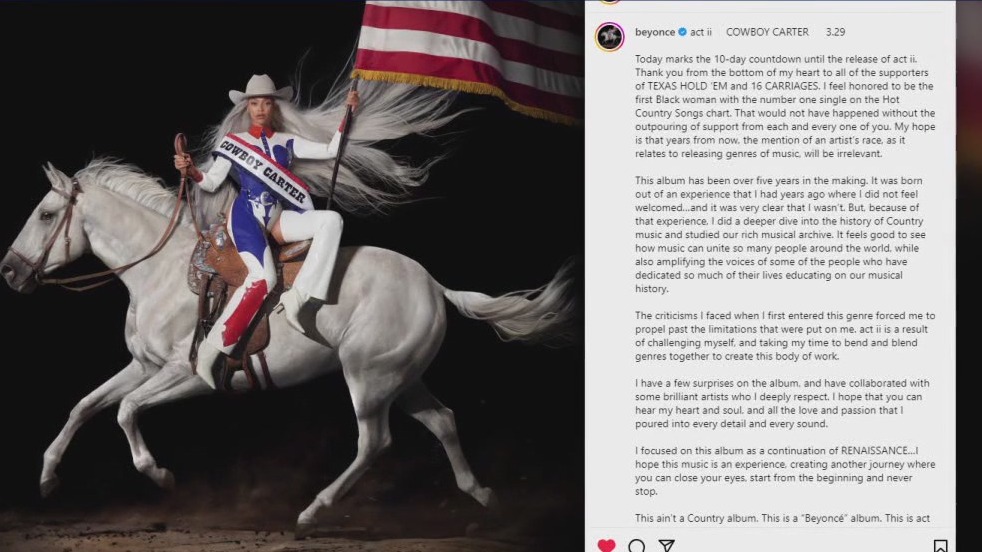 Cowboy Carter Sees Doubled Streams Following Beyoncé Tour Kickoff Cowboy Carter Sees Doubled Streams Following Beyoncé Tour Kickoff