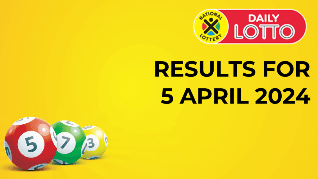 Daily Lotto Draw Results: Tuesday, April 15, 2025 Daily Lotto Draw Results: Tuesday, April 15, 2025