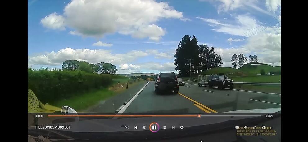 Dangerous E-Scooter Journey: Auckland Southern Motorway Dashcam Footage Dangerous E-Scooter Journey: Auckland Southern Motorway Dashcam Footage
