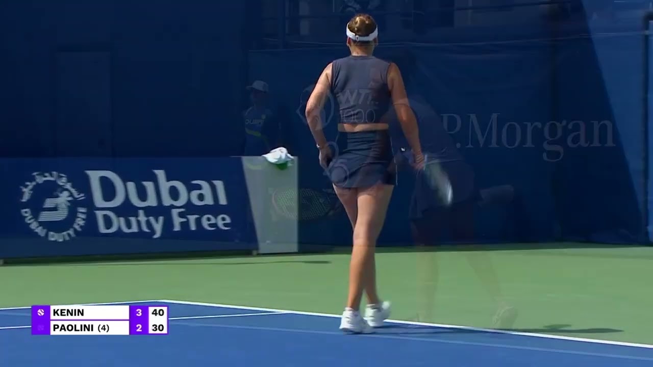 Dubai Tournament: Kenin Injury Halts Paolini's Defense Dubai Tournament: Kenin Injury Halts Paolini's Defense