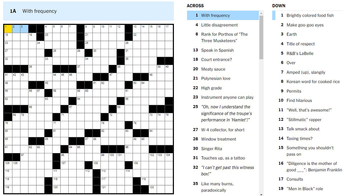 Easy Solutions: NYT Mini Crossword Hints For April 18, 2025 Easy Solutions: NYT Mini Crossword Hints For April 18, 2025
