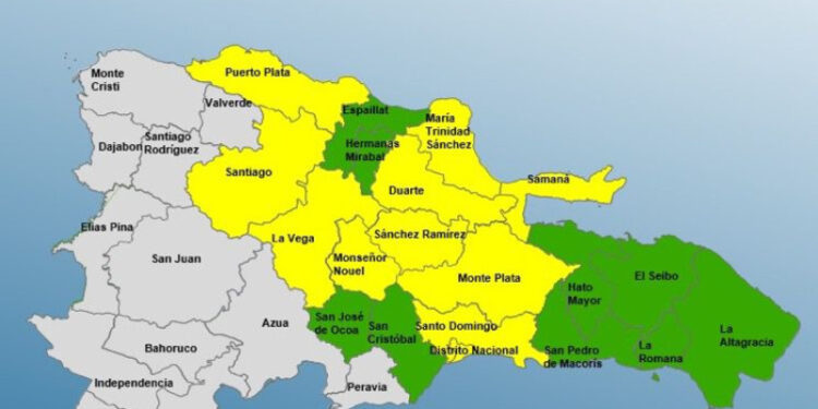 El COE Aumenta A Nueve Las Provincias En Alerta Amarilla Y Cinco En Verde El COE Aumenta A Nueve Las Provincias En Alerta Amarilla Y Cinco En Verde