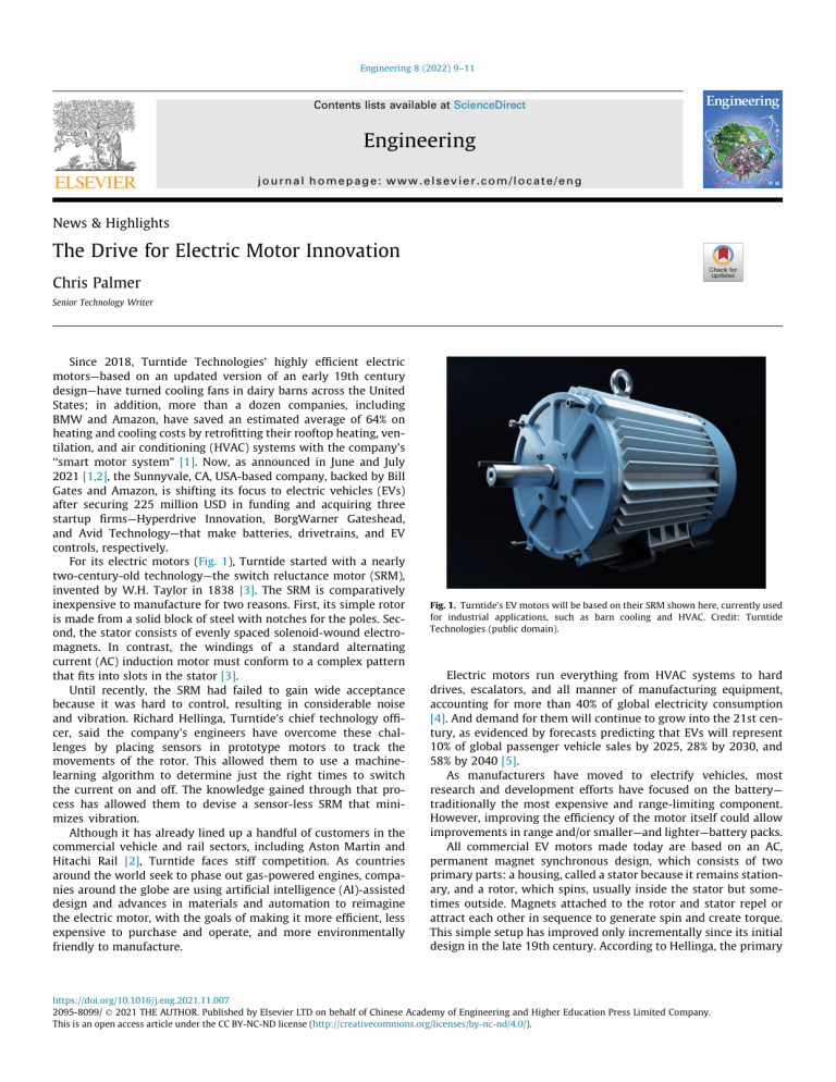 Electric Motor Innovation: A Path To China-Independent Supply Chains Electric Motor Innovation: A Path To China-Independent Supply Chains