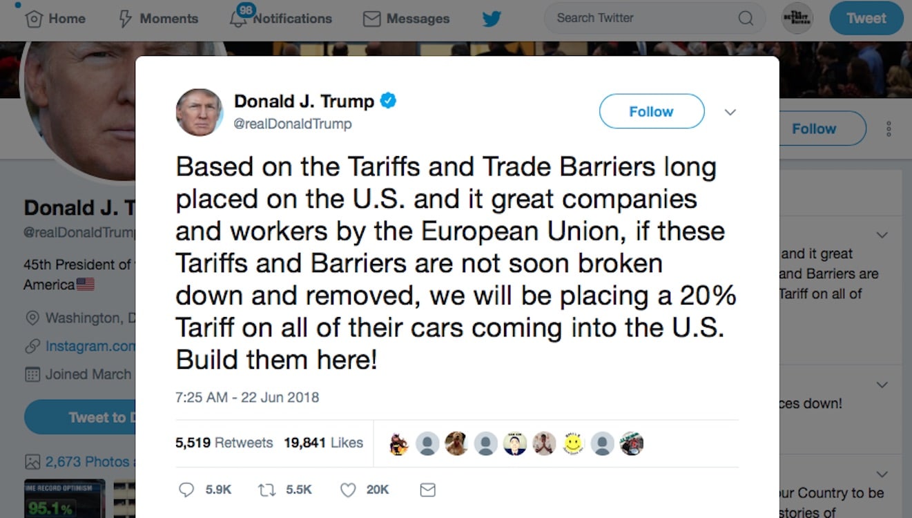EU Tariff Deadline Extended By Trump To July 9 EU Tariff Deadline Extended By Trump To July 9