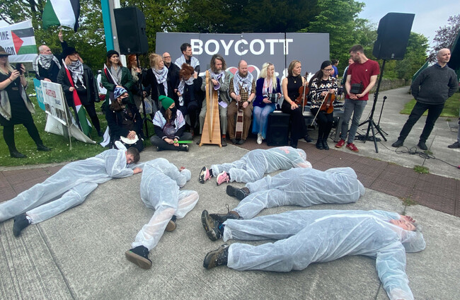 Eurovision Boycott: Protests Target RTE And BBC Eurovision Boycott: Protests Target RTE And BBC