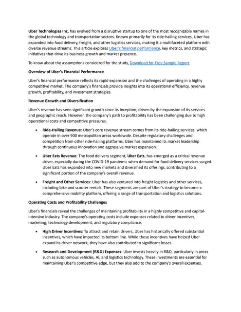 Evaluating Uber Technologies (UBER) As An Investment Evaluating Uber Technologies (UBER) As An Investment