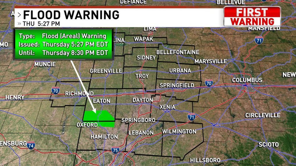 Flood Advisories Issued For Miami Valley Due To Severe Storms Flood Advisories Issued For Miami Valley Due To Severe Storms