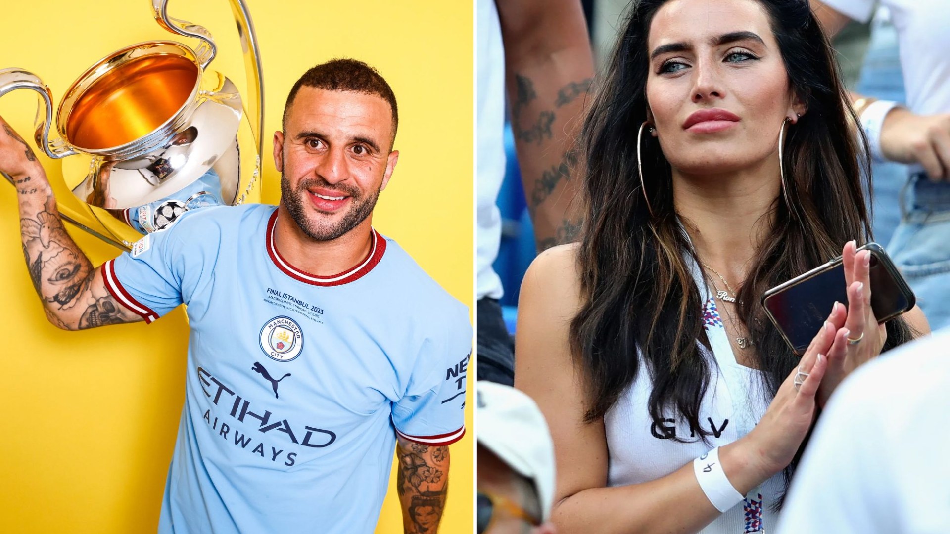 Footballer Kyle Walker Spotted With Models In Milan Following Wife's Departure Footballer Kyle Walker Spotted With Models In Milan Following Wife's Departure