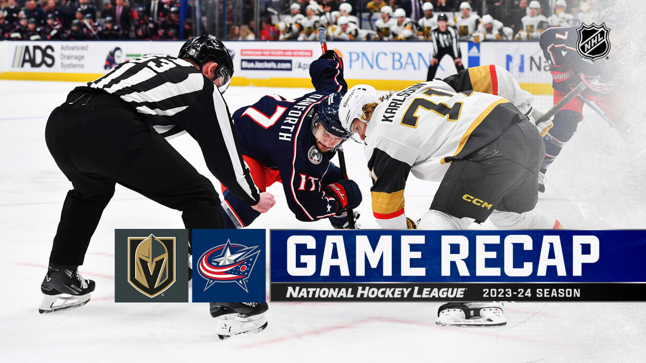Golden Knights Blank Blue Jackets 4-0; Hill Records 27 Saves Golden Knights Blank Blue Jackets 4-0; Hill Records 27 Saves