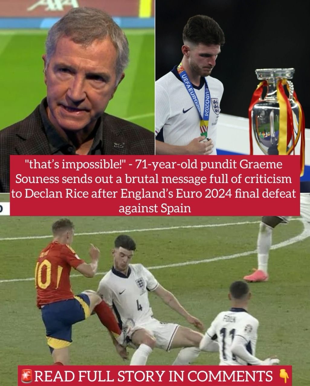 Graeme Souness: Declan Rice Needs Final Third Improvement For World-Class Status Graeme Souness: Declan Rice Needs Final Third Improvement For World-Class Status