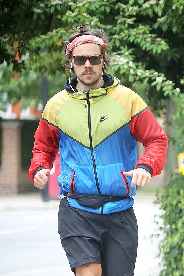 Harry Styles Debuts Retro Mustache In London Harry Styles Debuts Retro Mustache In London