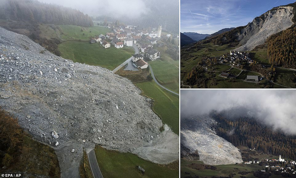 Helicopter And Hiking: Swiss Farmers Evacuate Livestock Due To Landslide Risk Helicopter And Hiking: Swiss Farmers Evacuate Livestock Due To Landslide Risk