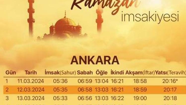 İftar Ve Sahur Saatleri Ankara: 3 Mart 2024 Pazartesi İftar Ve Sahur Saatleri Ankara: 3 Mart 2024 Pazartesi
