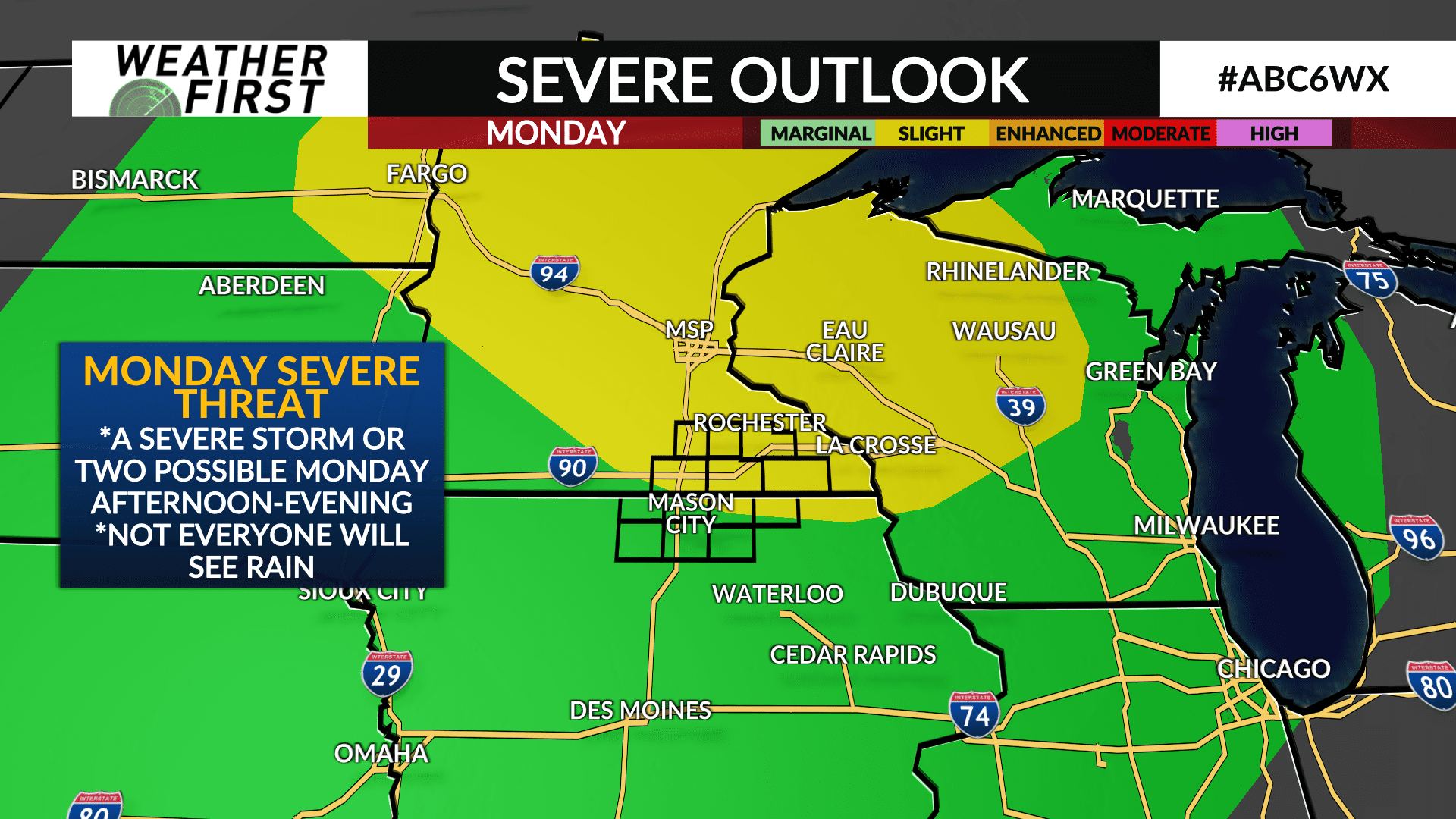 Increased Storm Chance Overnight: Severe Weather Possible Monday Increased Storm Chance Overnight: Severe Weather Possible Monday