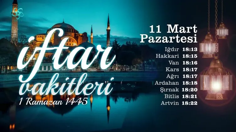 İstanbul İftar Sahur Vakitleri - 3 Mart 2024 Pazartesi İstanbul İftar Sahur Vakitleri - 3 Mart 2024 Pazartesi