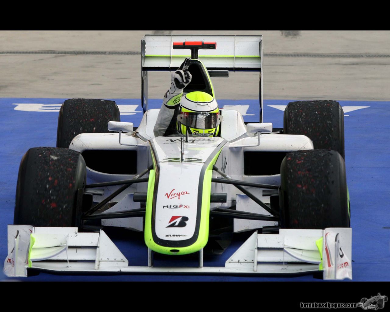 Jenson Button Returns To His 2009 Brawn GP Car Jenson Button Returns To His 2009 Brawn GP Car