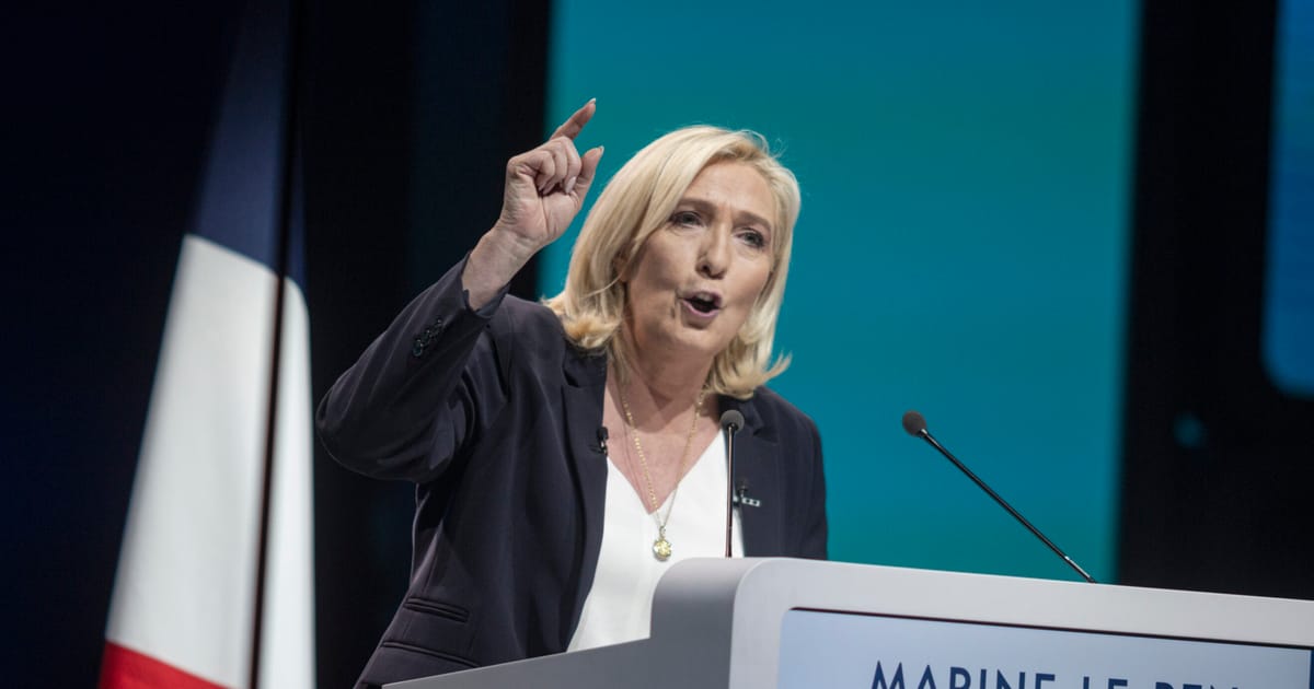 Le Pen Calls Conviction A Political Decision At Paris Rally Le Pen Calls Conviction A Political Decision At Paris Rally