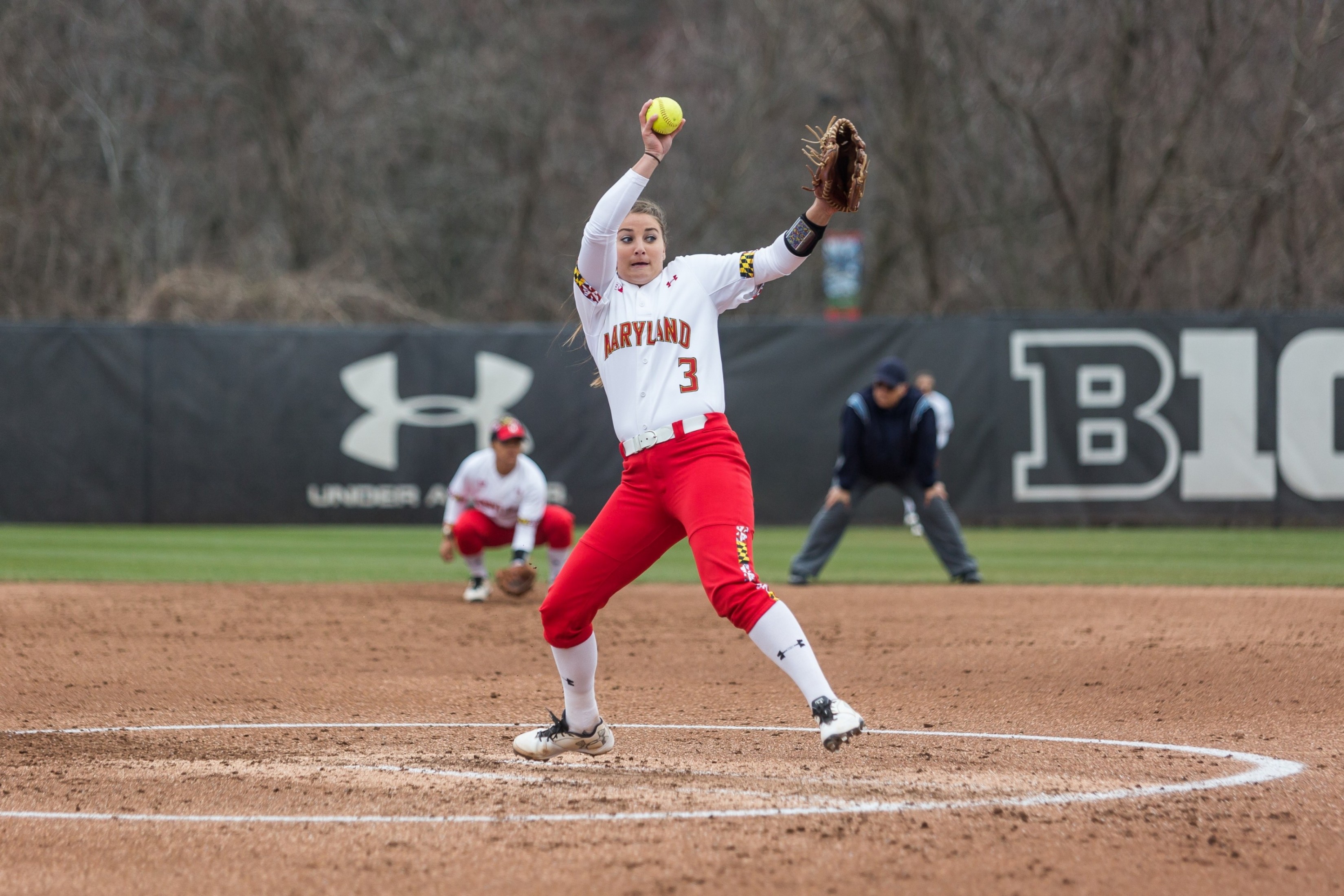 Maryland Softball Dominates Delaware, 11-1, Behind Aubrey Wurst's Performance Maryland Softball Dominates Delaware, 11-1, Behind Aubrey Wurst's Performance