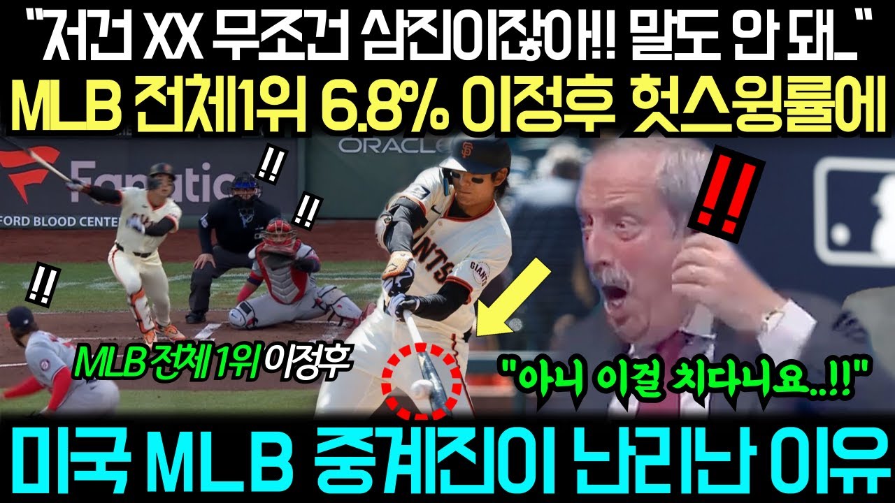 이정후, MLB 2루타 1위 등극! 벌써 6번째 기록 경신 이정후, MLB 2루타 1위 등극! 벌써 6번째 기록 경신