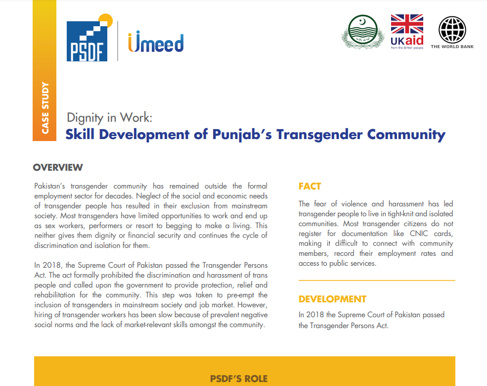 Punjab's Skill Development Program For Transgender Individuals Punjab's Skill Development Program For Transgender Individuals