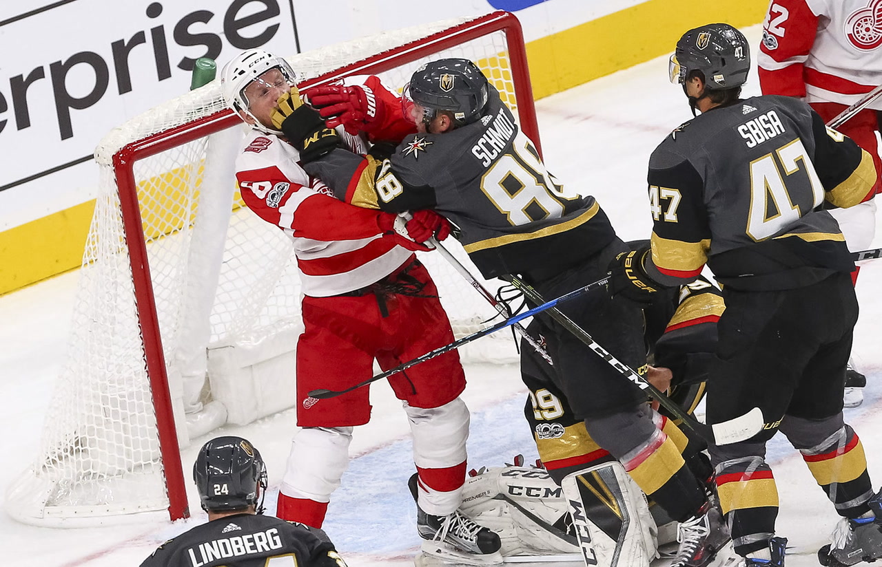Red Wings Fall To Golden Knights; Hertl's Dominant Performance Red Wings Fall To Golden Knights; Hertl's Dominant Performance