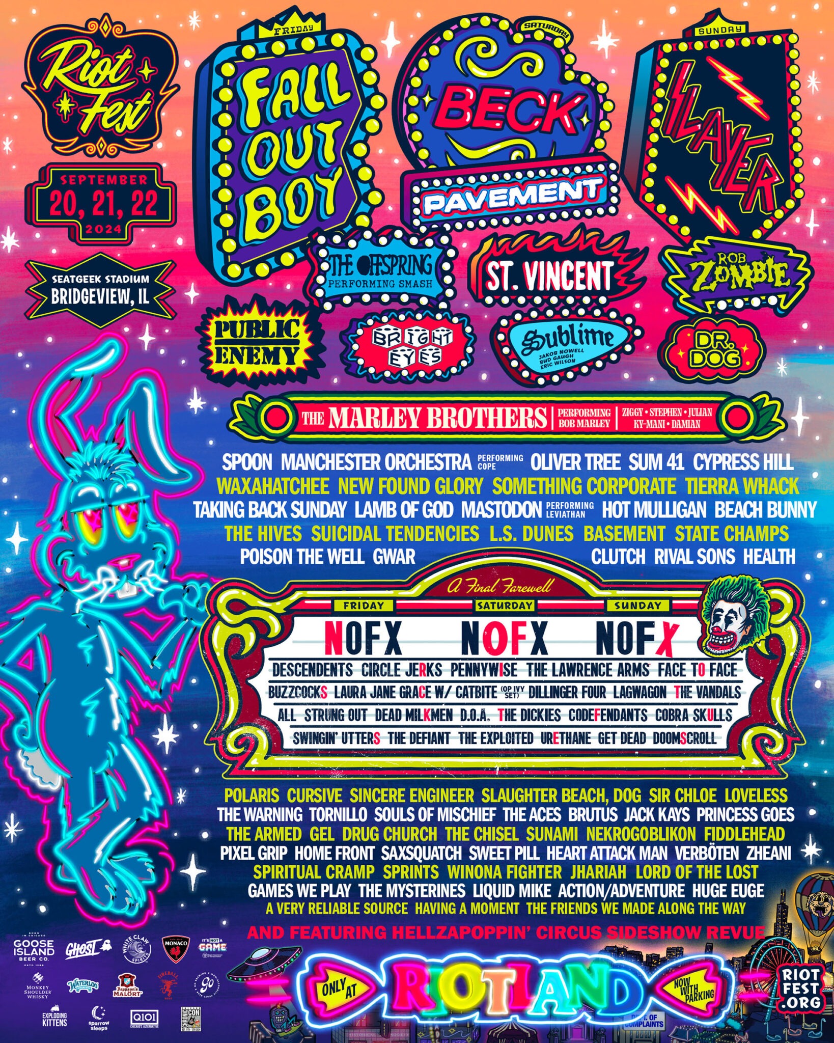 Riot Fest 2025 Lineup: Green Day, Blink-182, And Weird Al Yankovic Lead The Charge Riot Fest 2025 Lineup: Green Day, Blink-182, And Weird Al Yankovic Lead The Charge