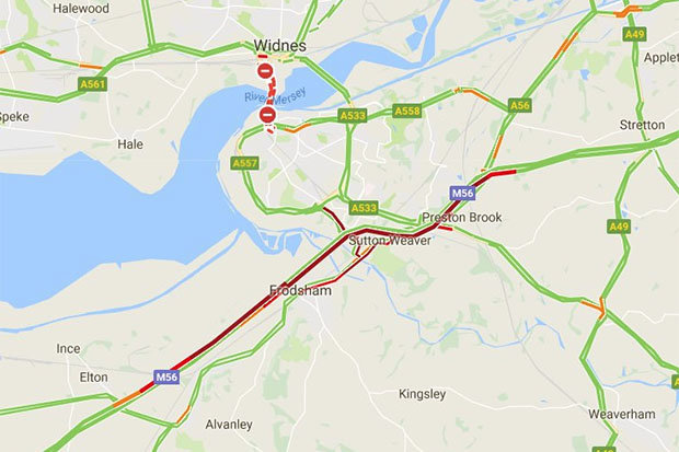 Serious M56 Motorway Incident: Car Overturn And Casualty Serious M56 Motorway Incident: Car Overturn And Casualty
