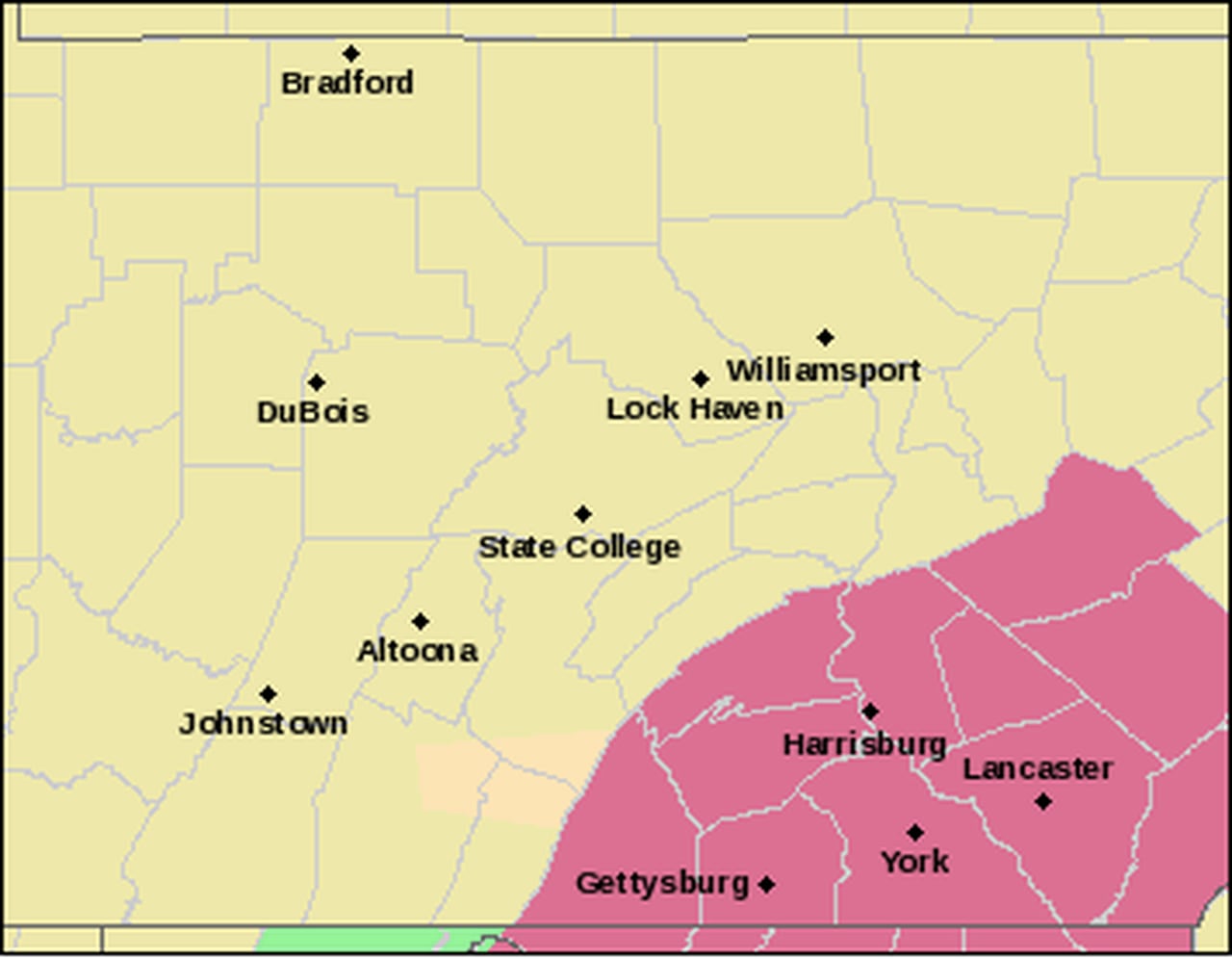South-Central Pennsylvania Under Severe Thunderstorm Watch