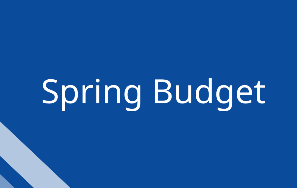 Spring Budget Update: Public Opinion And Government Plans Spring Budget Update: Public Opinion And Government Plans