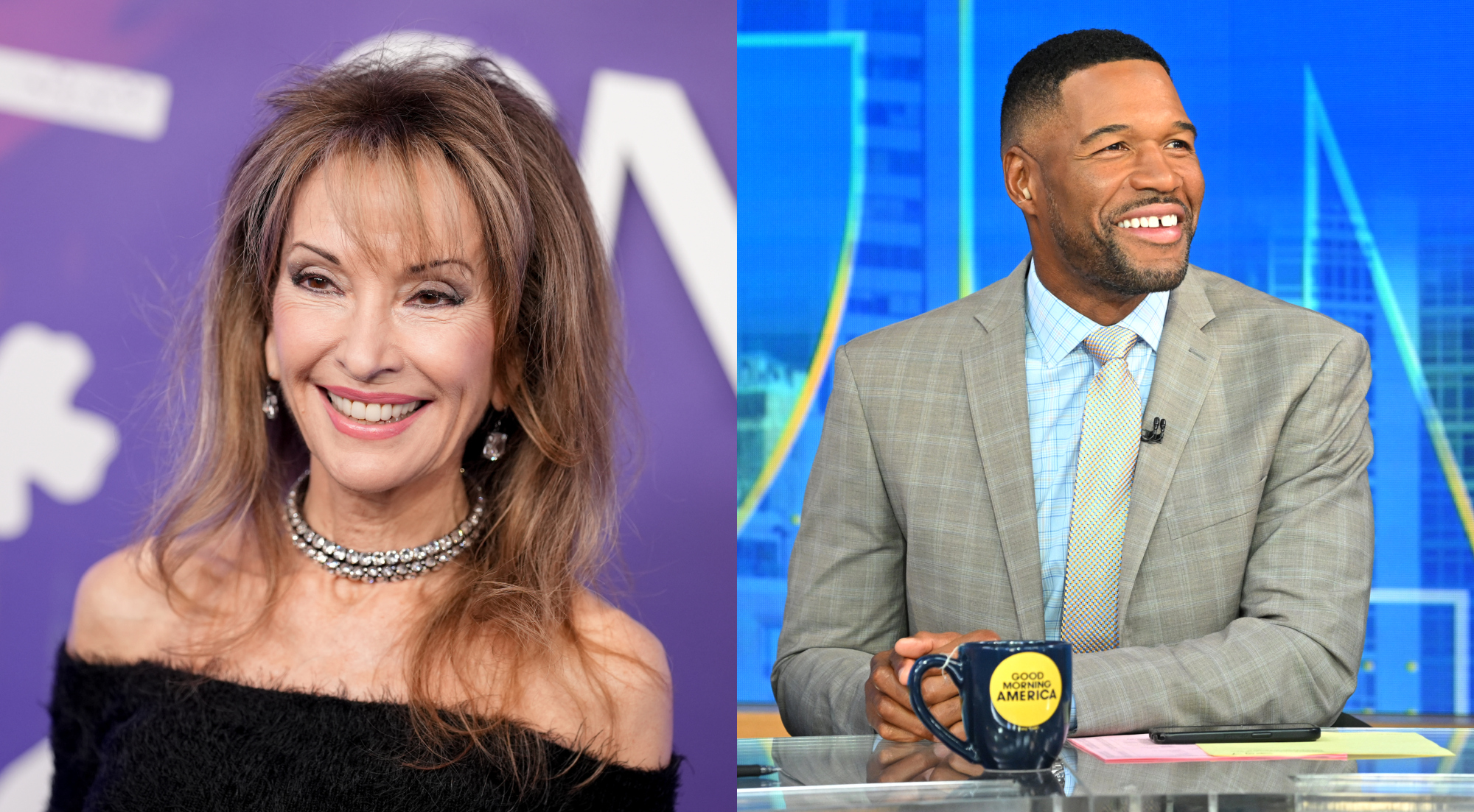 Susan Lucci Splashes Water On Michael Strahan: A Hilarious Moment Susan Lucci Splashes Water On Michael Strahan: A Hilarious Moment