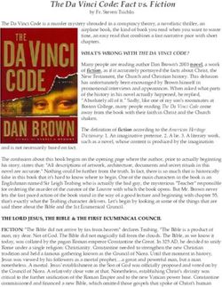 The Da Vinci Code: Fact Vs. Fiction In Dan Brown's Thriller The Da Vinci Code: Fact Vs. Fiction In Dan Brown's Thriller