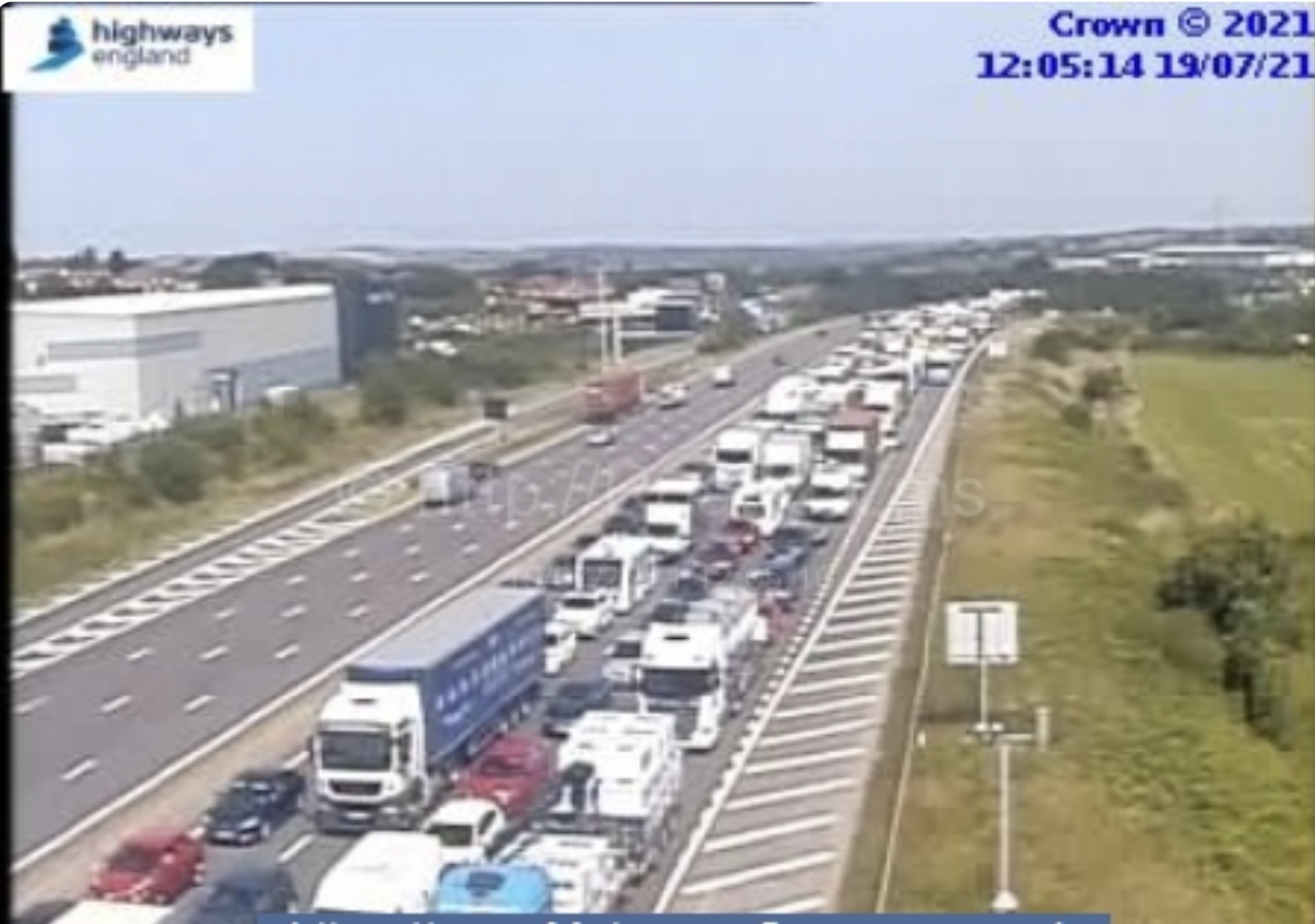Traffic Congestion On M6 Southbound: 60-Minute Delays Expected Traffic Congestion On M6 Southbound: 60-Minute Delays Expected