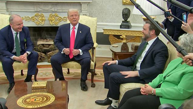 Unexpected Laughter: Trump, Irish PM, And JD Vance In The White House Unexpected Laughter: Trump, Irish PM, And JD Vance In The White House