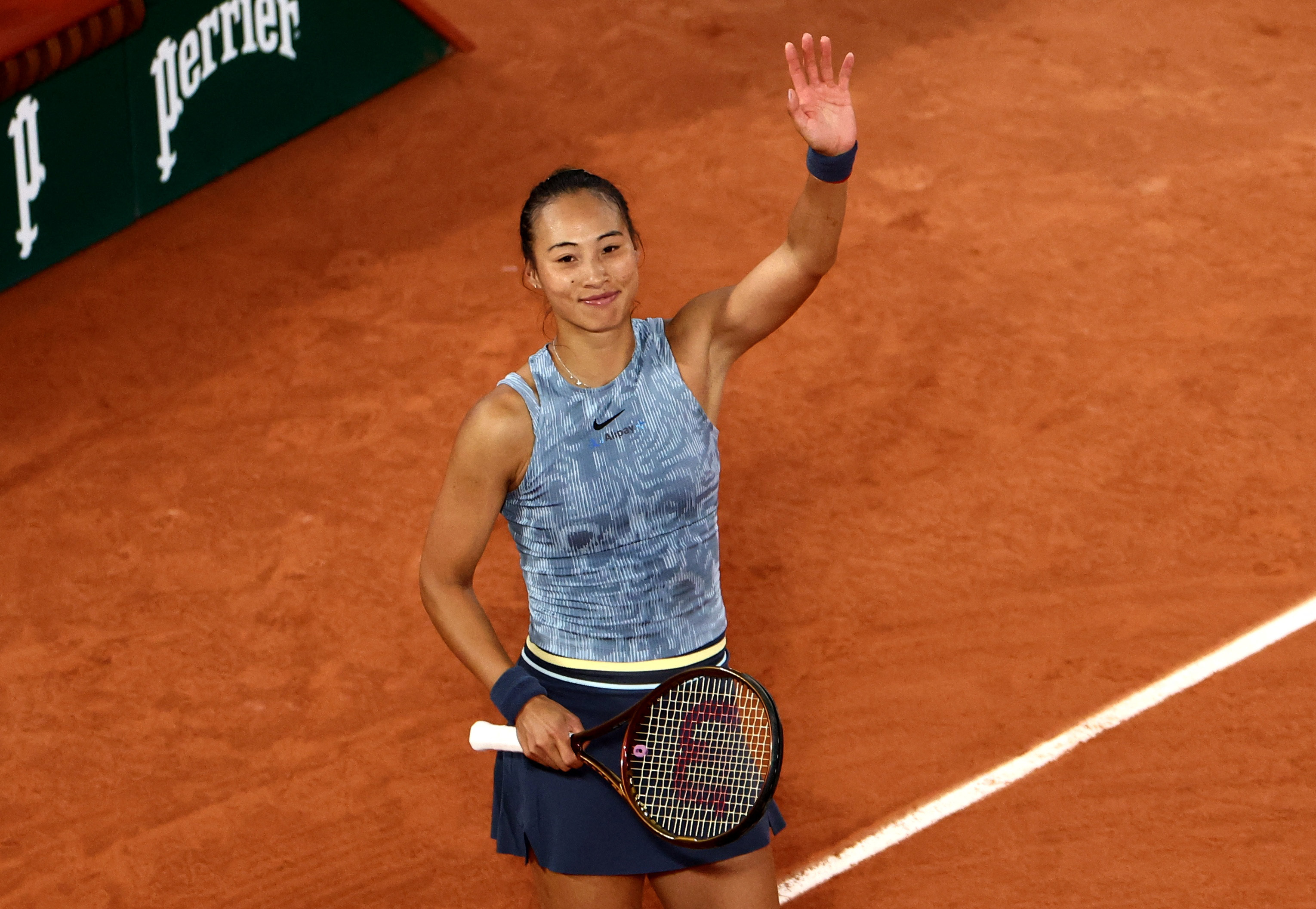 Zheng Triumphs Over French Player, Reaches Rome Last 16 Zheng Triumphs Over French Player, Reaches Rome Last 16